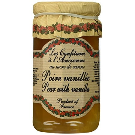 

Pear Vanilla Jam Andresy All natural French jam pure sugar cane 9 oz jar Confitures a l Ancienne One
