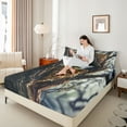 thumbnail image 4 of Feelyou 3D Leopard Animal Twin Sheet Sets, Wildlife Cheetah Bedding, 3-Piece, 4 of 7