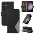 thumbnail image 1 of Poursamsunggalaxys24s23s22+plus Ultra Wallet Magnétique Protection Complète Support Géométrique Motif en Cuivre, 1 of 5