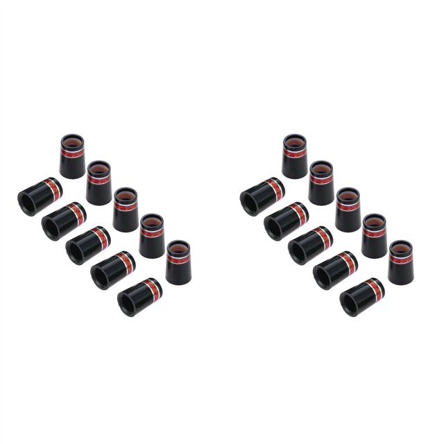 20 Pcs Golf Sleeve Ferrule for Golf Irons Tip Size 0.370 Plastic Golf Ferrules Club Shafts Accessories,Red