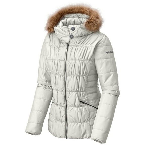 Columbia Womens Sparks Lake Faux Fur Trim Thermal Coil Puffer Jacket Size XS