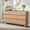 Oak, variant on FIAKOA 7 Drawer Dresser for Bedroom, 55” W. Wood Farmhouse Tall Storage Chest of Drawers for Livingroom, Walnut Brown