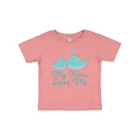 

Inktastic My Nana Loves Me gift Gift Baby Boy or Baby Girl T-Shirt