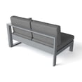 thumbnail image 2 of Anderson Teak Lucca Contemporary Aluminum Right Loveseat in Gray, 2 of 2