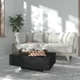thumbnail image 1 of vidaXL Table Basse Noire 85x55x31 cm Bois Manufacturé, 1 of 4