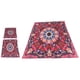 thumbnail image 4 of 3 unids/set estilo bohemio patrón de flores rojas funda de edredón con funda de almohada juego de cama para suministros de dormitorio, 4 of 8
