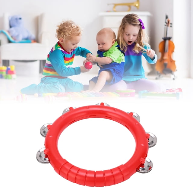 Campanas De Sonajeros De Borde Liso Con Campana De Mano De Una Sola Para Niños