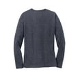 thumbnail image 6 of Port & Co Adult Female Women Plain Long Sleeves T-Shirt Heather Navy X-Large, 6 of 6