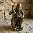 thumbnail image 6 of Gifts YYV Medieval Knight Resin Figurine Decorative Sculpture Exquisite Armor Knight Statue Tabletop Art Piece For Home Office Shelf Study Man Cave Collector Gift Decor, 6 of 9