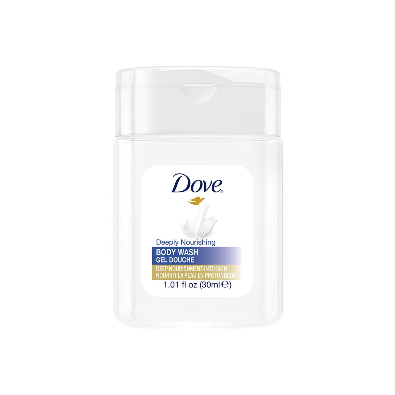 Dove Essential Body Wash, 1 oz (30 mL), Case of 192, Hotel and Hospitality Use Adult Men Women