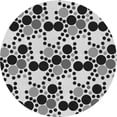 thumbnail image 1 of Ahgly Company Tapis Rond Lavable en Machine Intérieur Transitionnel Gris Clair, 6 Pieds Rond, 1 of 7