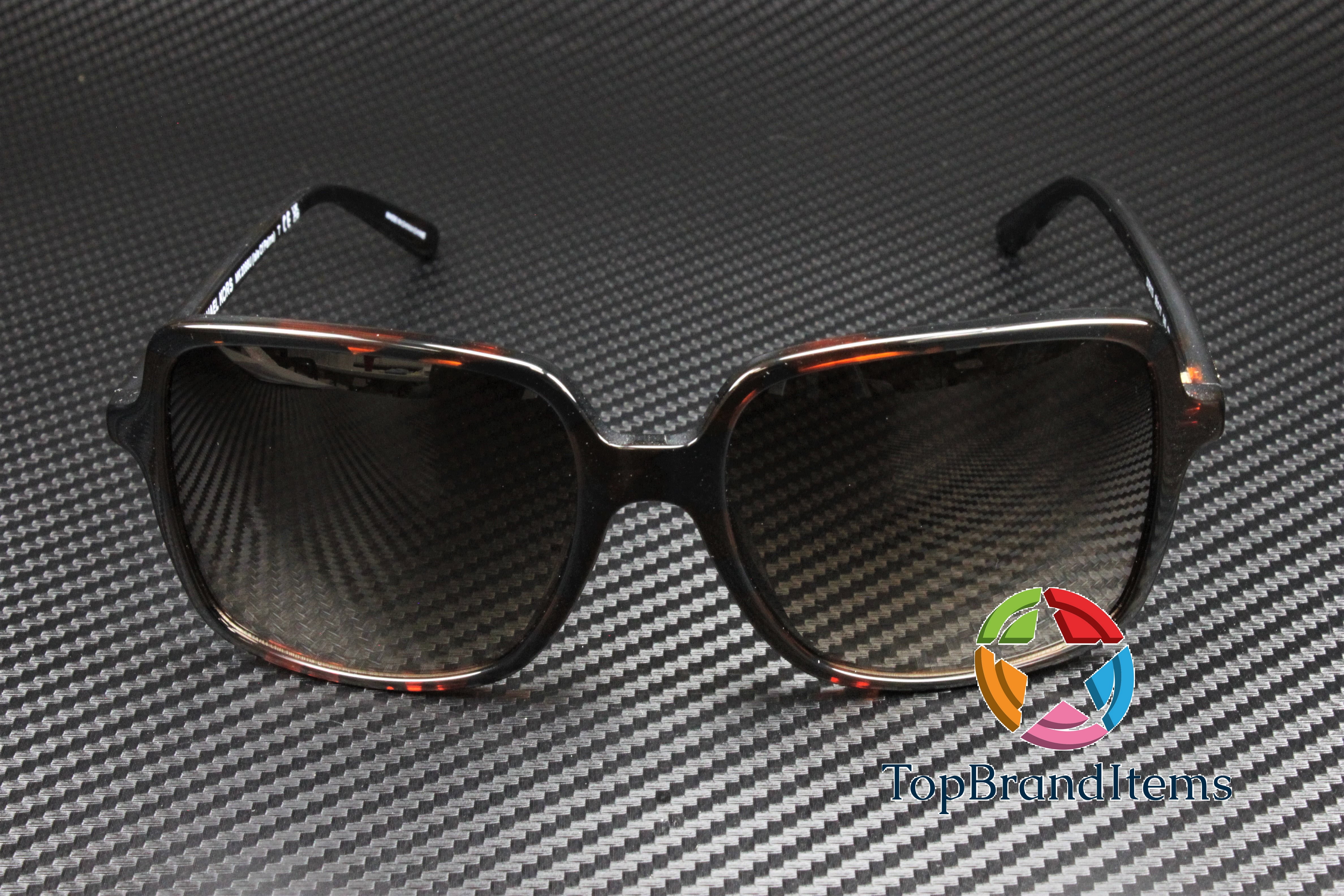 Michael Kors Isle of Palms MK 2098U Plastic Womens Square Sunglasses Dark Tortoise 56mm Adult