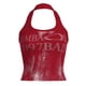 thumbnail image 1 of LUVCLS Camisola roja con estampado floral vintage para mujer, sin mangas, ajustada y corta ]б, 1 of 6