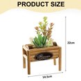 thumbnail image 2 of Macetas de madera, suculentas de simulación, bonsái, adornos creativos, flores, decoración de interiores, plantas verdes artificiales, 2 of 5
