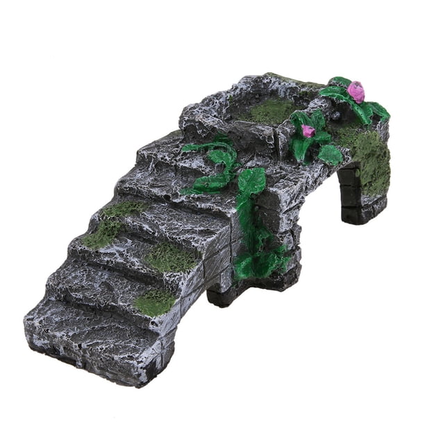 Plataforma Reptil Ygjytge Rampa para Tanque Ornamento Escalada Acuática