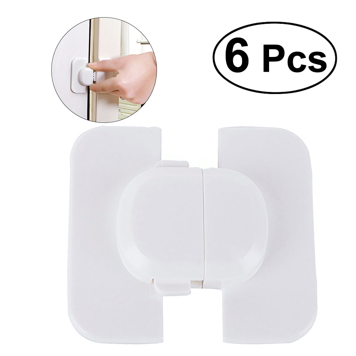 6PCS Child Safety Locks Baby Proof Locks for Refrigerators Doors