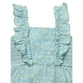 thumbnail image 2 of Modern Moments by Gerber Toddler Girl Smock Ruffle Wide Leg Romper, Sizes 12M-5T, 2 of 7