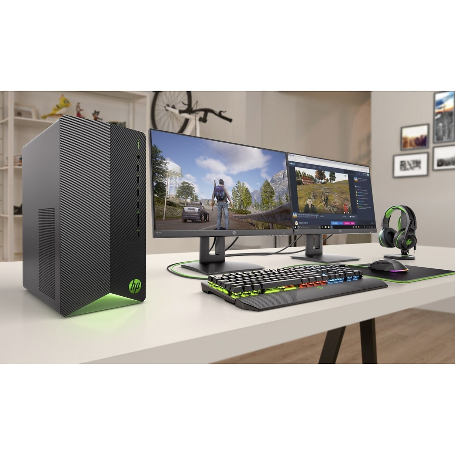 HP Pavilion Gaming Desktop - Ryzen 5 5600G, GeForce GTX 1660, 8GB