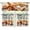 Beach Starfish, variant on Kitchen Curtains and Valances Set Lemon Printed, Durable Washable Farmhouse Cafe Window Decorations Rod Pocket Curtains and Valances 3-Piece Set