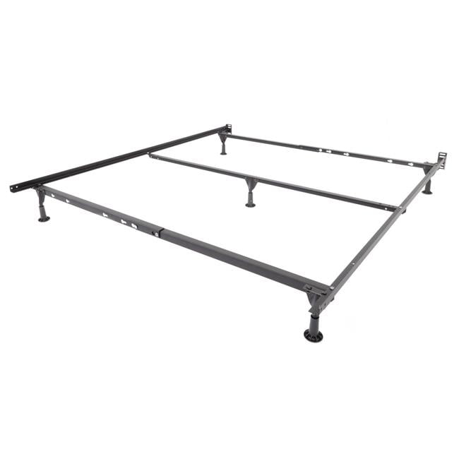 Glenwillow Home I126Q InstaLock Adjustable Bed Frame with Glides