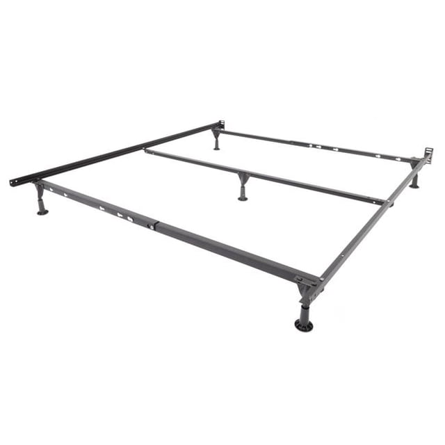 Glenwillow Home I-126Q Insta-Lock Adjustable Bed Frame with Glides - Full Size & Queen Size