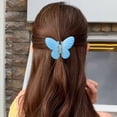 thumbnail image 3 of ievspot 1 Pcs Women Hair Claw Butterflies Shape Anti-slip Teeth Design Back Head Hair Clip Strong Grip Hair Holder, 3 of 8