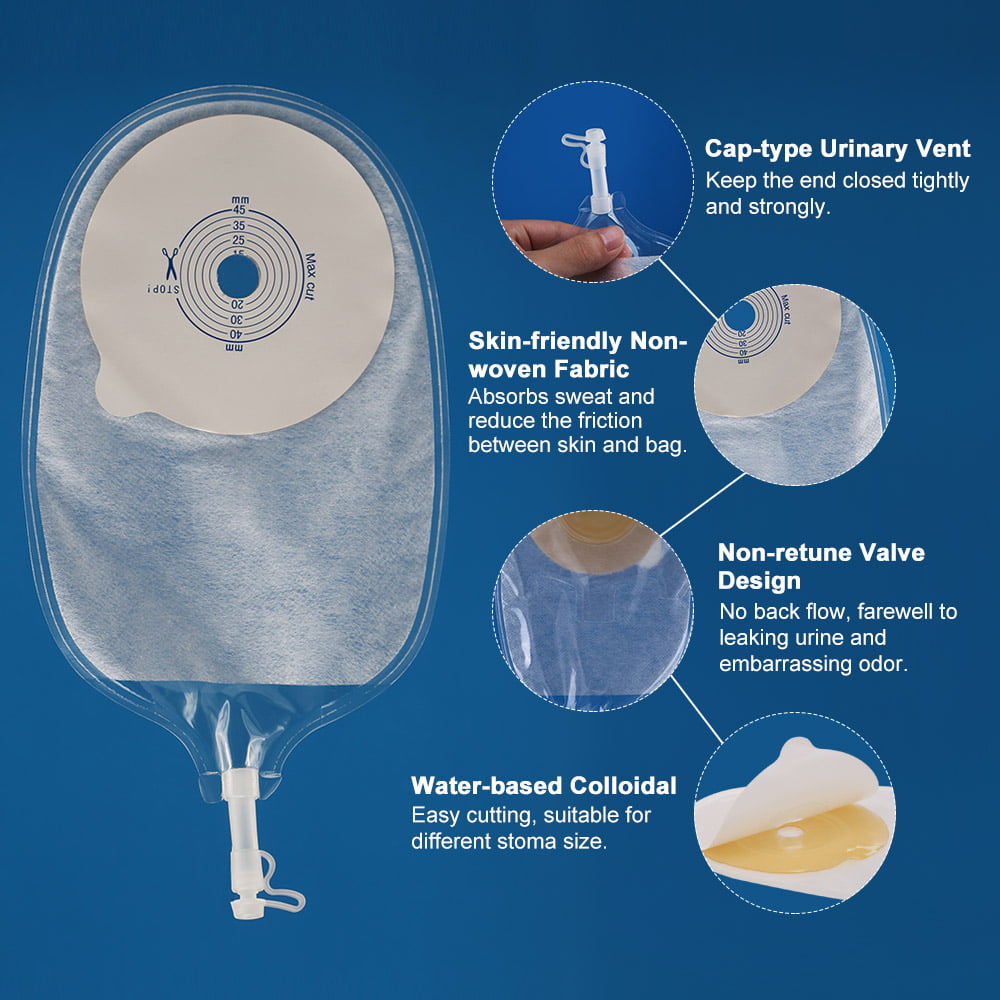 Coloplast Urostomy Night Bag, Transparent | Night Drainage Bag