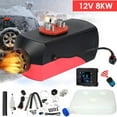 thumbnail image 2 of Diesel Air Heater, 12V 8KW Diesel Parking Heater with LCD Switch and Remote Control, 10L Tank, Muffler for Truck, Boat, Car Trailer, Campervans and Caravans, 2 of 13