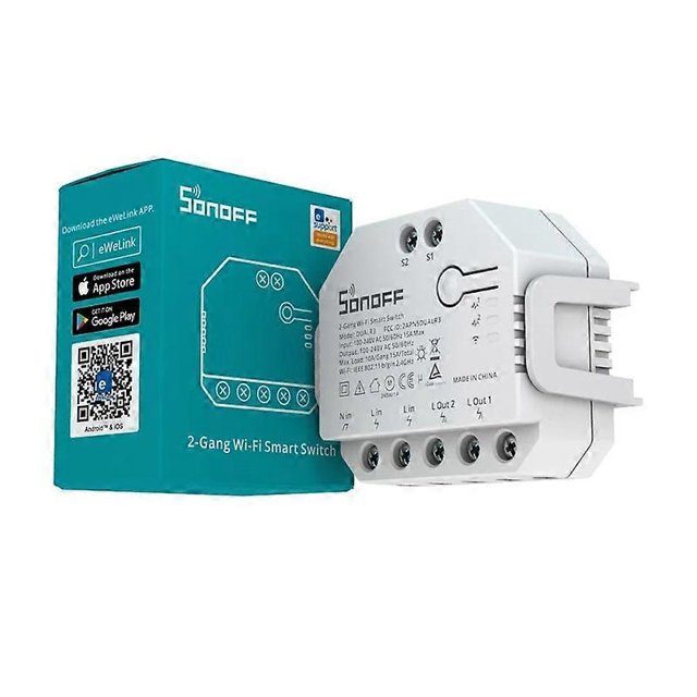 SONOFF DUAL R3 2 Gang Dual Relay Module DIY MINI Smart Switch Power Metering