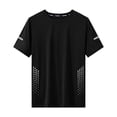 thumbnail image 5 of Kalauyu Athletic Shirts for Men Round Neck Short Sleeve Quick Dry Gym Active T Shirt Breathable Moisture Wicking Summer Sport Tops, 5 of 7