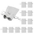 thumbnail image 1 of Uxcell 12 Pcs Bolsa de Microfibra para Joyería 3.5 × 2.7 Pulgadas, Gris, 1 of 5