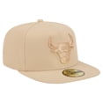 thumbnail image 3 of Men's New Era Khaki Chicago Bulls Color Pack A-Frame 59FIFTY Fitted Hat, 3 of 5