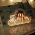 thumbnail image 2 of Espejo con forma de nube de tulipán creativo y hecho a mano, luz de noche, regalo práctico para novias, adornos de plástico hechos a mano, 2 of 5