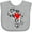 AC-Heather Grey, variant on Inktastic Black History Month Ink Print African Heart Boys or Girls Baby Bib