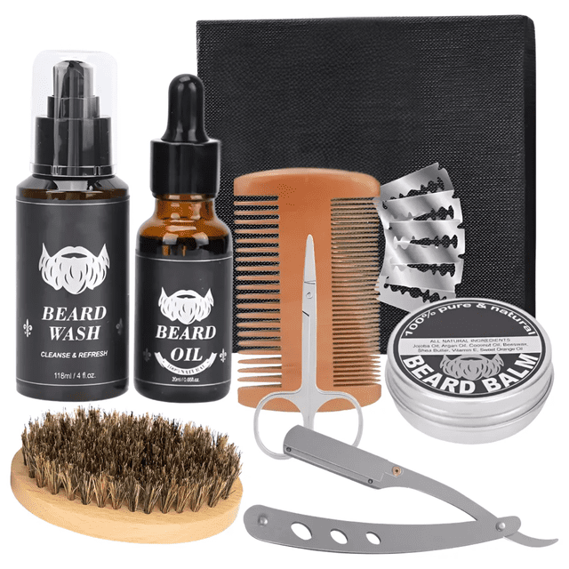 Kit Barba Cuidado Para Hombres, Herramientas De Aseo 8Pzs