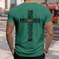 thumbnail image 6 of Ankishi Christian Shirts for Men Cross Crew Neck Fashion Summer T Shirts Loose Fit Cotton Tops Everyday Wear, 6 of 7