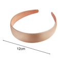 thumbnail image 5 of Pebbuoy Wide Hair Hoops for women,Cloth Wrapped Headbands for girls,Solid Color Hairband Hair Accessories-3cm, 5 of 6