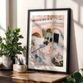 thumbnail image 4 of Marrakech Restaurant - Marrakesh Marrakesh-Safi Morocco Photography Architecture Rustic Boho Botanical Travel Poster Black Framed Wall Art Print 16 x 24 inches, 4 of 8