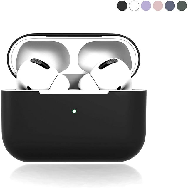 Étui de Protection Airpods Pro en Silicone, Compatible avec Airpods Pro / Accessoires de Protection / Prend en Charge la Recharge Sans Fil / Noir