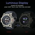 thumbnail image 5 of A ALPS Men’s Digital Analog Watches Military Sport Outdoor Wristwatch Waterproof Wristwatch Gift for Man, 5 of 6