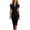 Black 19, variant on Karymi Summer Dresses for Women 2026 Off Shoulder Halter Midi Bodycon Dress, Wrap V Neck Side Ruched Stretchy Satin Formal Cocktail Party Dress Summer Dresses for Women 2026