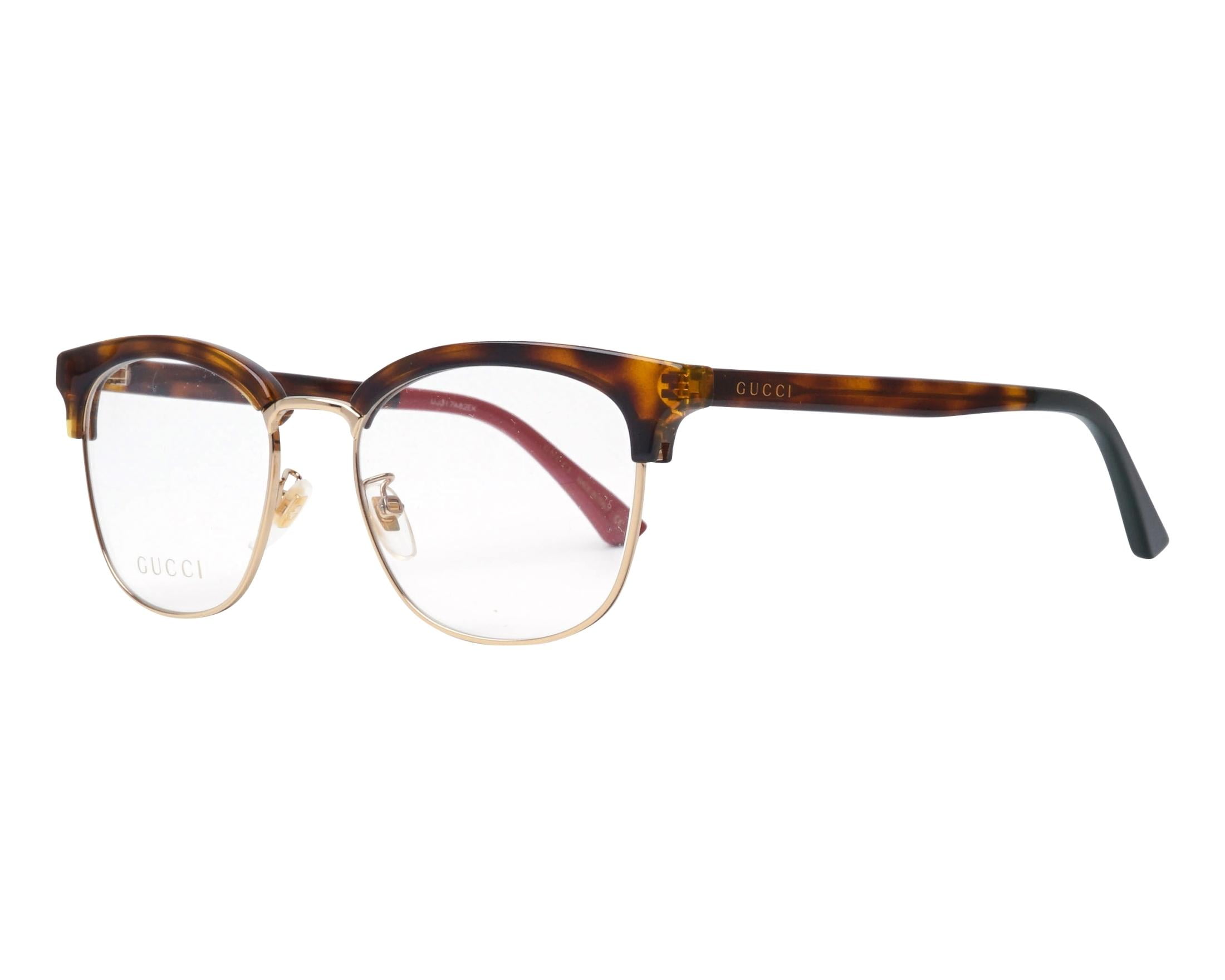Gucci GG0409OK 004 Eyeglasses Havana 