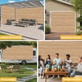 thumbnail image 6 of Brown Wood Grain Garage Door Cover Banner 6 x 13 FT, Retro Western Farmhouse Wooden Board Garage Door Curtains Backdrop with Grommets for Indoor Outdoor Wall Party Porch Yard Decorations Background, 6 of 9