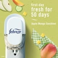 thumbnail image 4 of Febreze Plug In Air Freshener, Odor-Fighting Scented Oil Refill, Apple Mango Sunshine, 1 Refill, 4 of 10