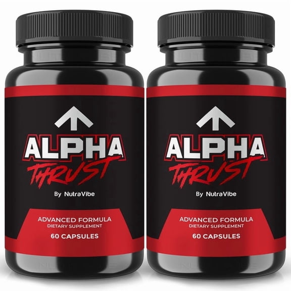 (2 Pack) Alpha Thrust – Original AlphaThrust Capsules with a Natural Daily Blend for Energy & Wellness | Clean, Gentle, Easy-to-Swallow Pills (120 Capsules)