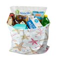 thumbnail image 2 of Eco-Friendly Reusable Grocery Bag with Watercolor Ocean Starfish - Foldable & Machine Washable Tote, 2 of 5