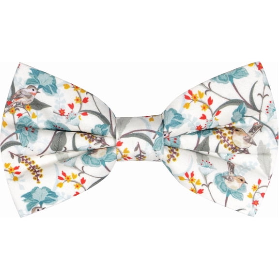 MACBANA Mens Handmade Cotton Floral Pre-tied Bowtie Flower Pattern Bow Tie for Wedding Groomsmen Party MC02#