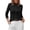 Black, variant on Womens Fall Lightweight Knit Cardigan Sweater | Button Down Long Sleeve Crew Neck,Soft Ribbed Knit Slim Fit,Business Casual Going Out Travel Outfits,Fashion Clothing