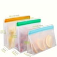 thumbnail image 2 of HLONK 3/8/10/12 Pack Reusable Gallon Freezer Bags Dishwasher Safe  BPA Free Reusable 1 Gallon Bags Silicone  Leakproof Reusable Storage Bags For Marinate Meats  Cereal  Vegetables  Home O, 2 of 7