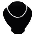 thumbnail image 6 of Kripyery 4/5/8/10mm Women Necklace - Beaded Elegant Temperament Noble Dainty Luxury High Gloss Faux Pearl Clavicle Necklace, Fashion Jewelry, 6 of 8